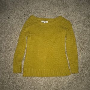 Yellow loft sweater